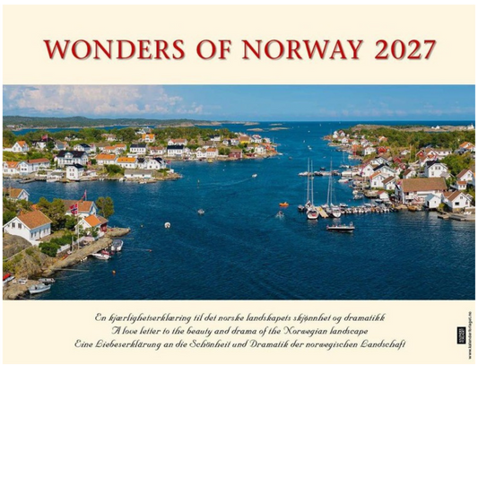 Panorama Norway -  Tischkalender 2027 - 22 x 18 cm - Kalenderforlaget
