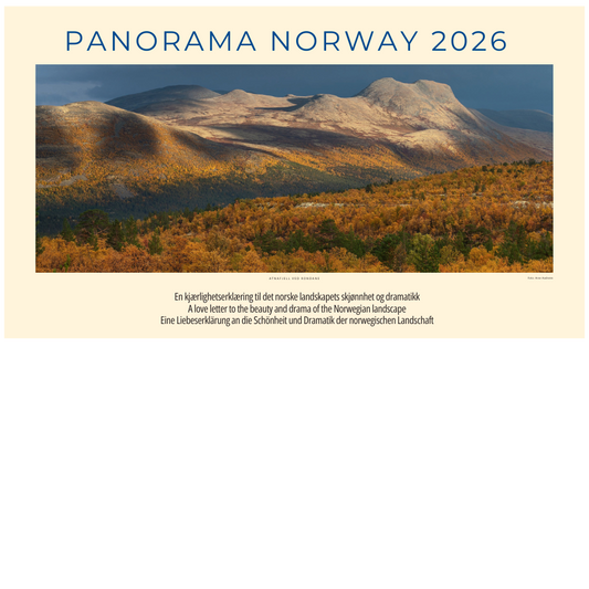 Panorama Norwegen -  Wandkalender 2026 - 59 x 34 cm - Kalenderforlaget
