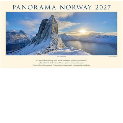 Panorama Norway - Wall Calendar 2025 - 59 x 34 cm - Calendar for 2025