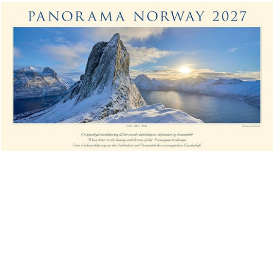 Panorama Norway - Wall Calendar 2025 - 59 x 34 cm - Calendar for 2025