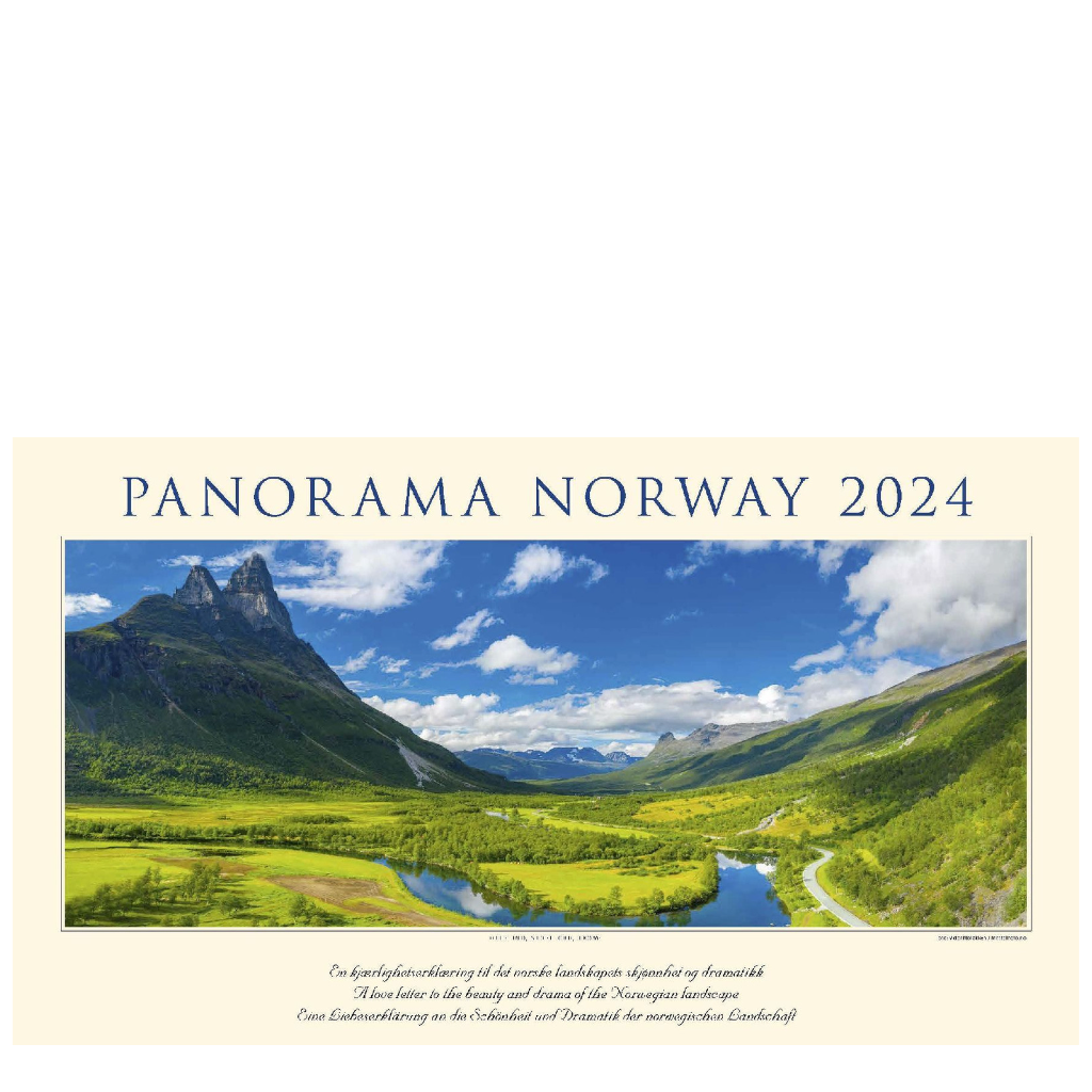Panorama Norway -  Wandkalender 2024 - 59 x 34 cm - Kalenderforlaget