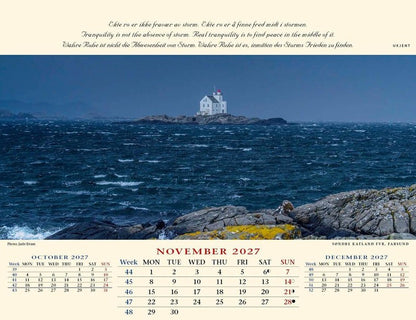 Panorama Norway - Desk Calendar 2025 - 22 x 18 cm - Calendar for 2025