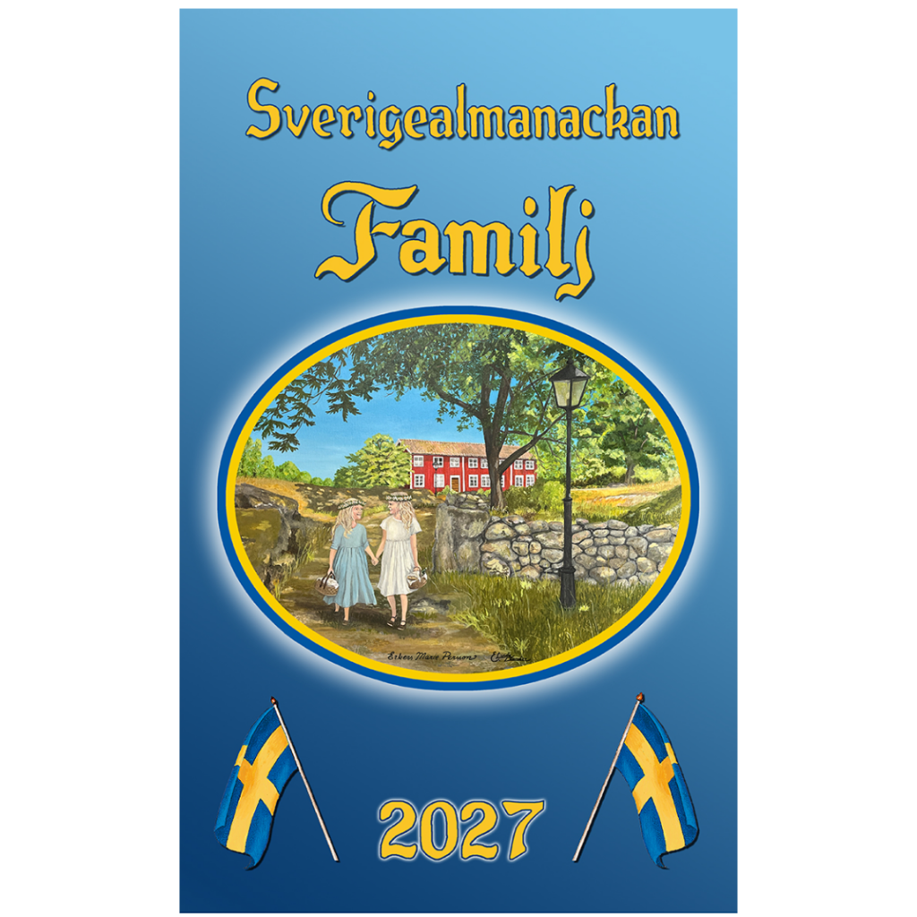 Sverigealmanackan Familj - Wall Calendar 2025 - 30 x 42 cm - Swallings