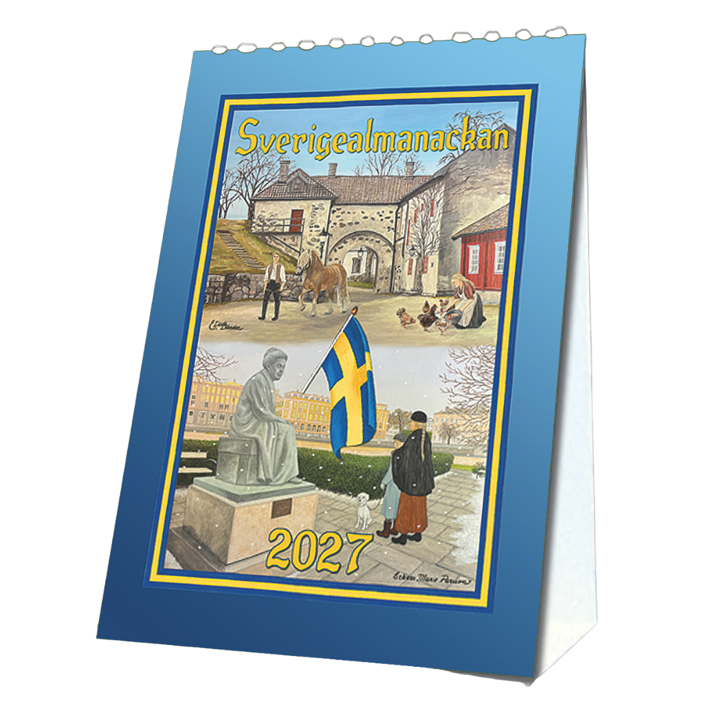 Sverigealmanackan - Desk Calendar 2025 - 11 x 15 cm - Swallings