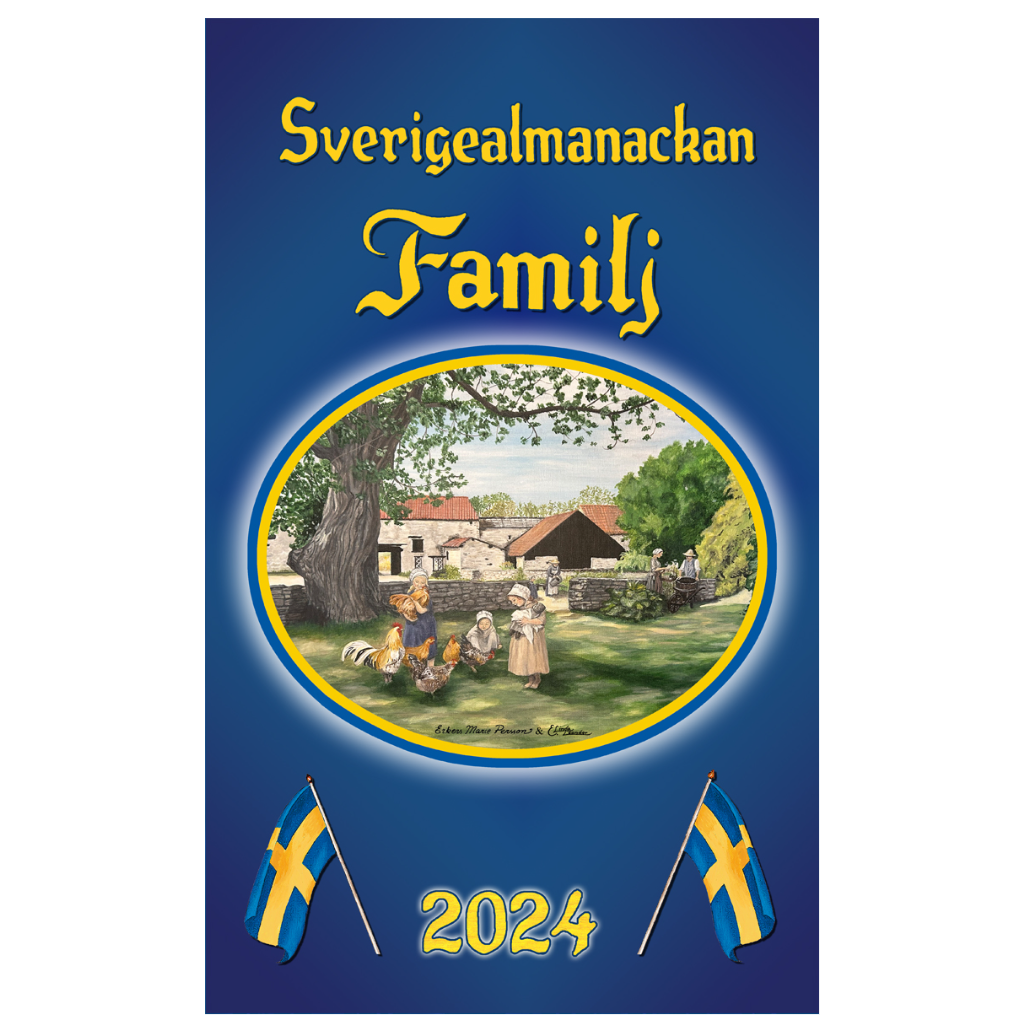 Sverigealmanackan Familj - Wand-Terminkalender 2024 - 30 x 42 cm - Swallings