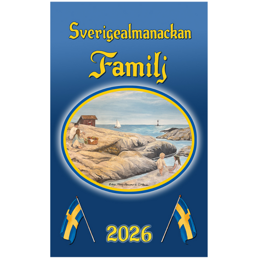 Sverigealmanackan Familj - Wand-Terminkalender 2026 - 30 x 42 cm - Swallings