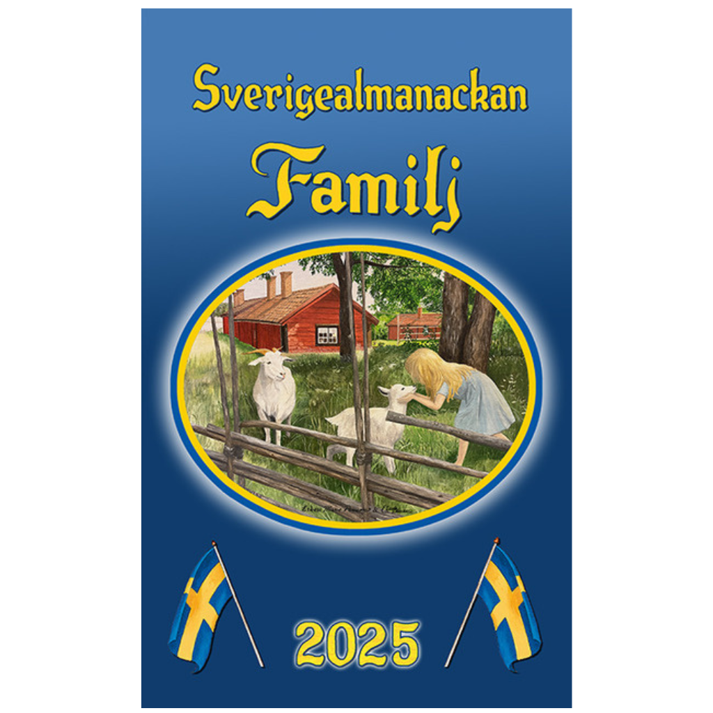 Sverigealmanackan Familj - Wand-Terminkalender 2025 - 30 x 42 cm - Swallings