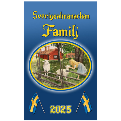 Sverigealmanackan Familj - Wand-Terminkalender 2025 - 30 x 42 cm - Swallings