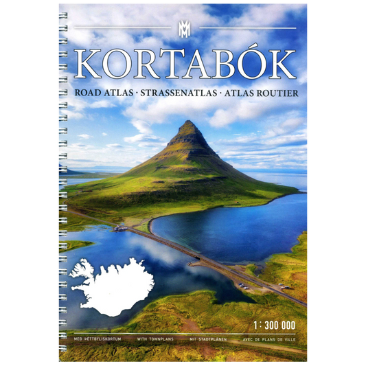 Island Kortabok - Island Straßenatlas / Autoatlas 1:300.000