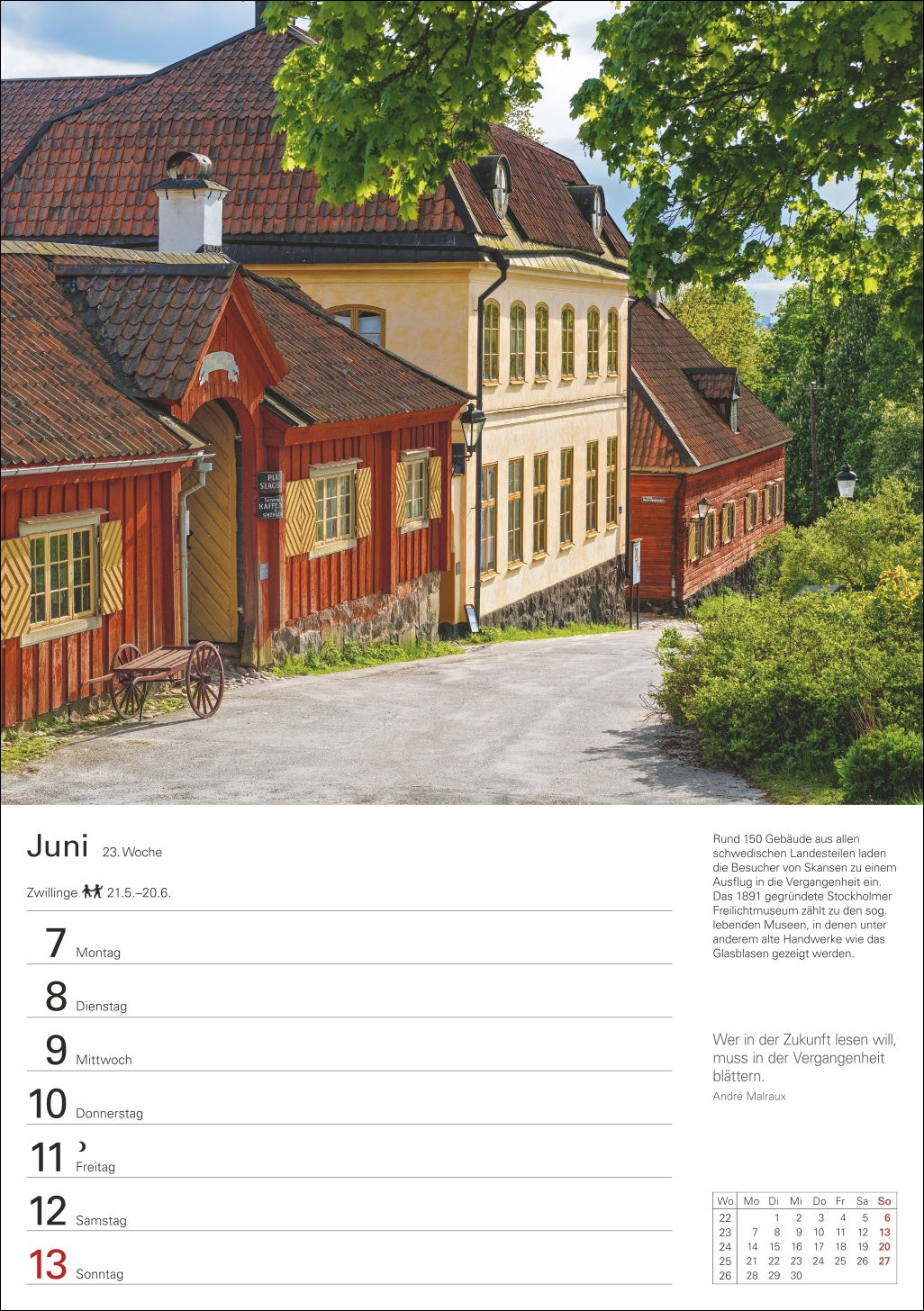 Skandinavien Wochenplaner 2027 - 25 x 36 cm - Harenberg