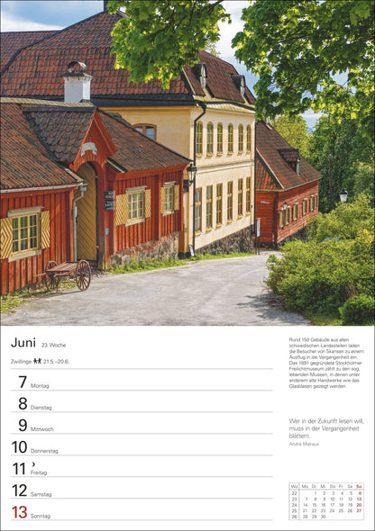 Skandinavien Wochenplaner 2027 - 25 x 36 cm - Harenberg