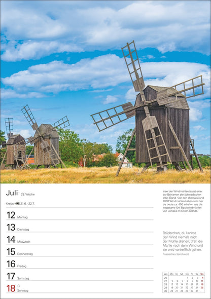 Skandinavien Wochenplaner 2027 - 25 x 36 cm - Harenberg