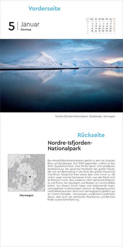 Schönheit des Nordens - 365 Tage Abreißkalender - 2027 - Kunth Verlag
