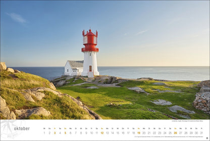 Skandinavien Globetrotter - Wandkalender 2025 - 58 x 39 cm - Heye Verlag