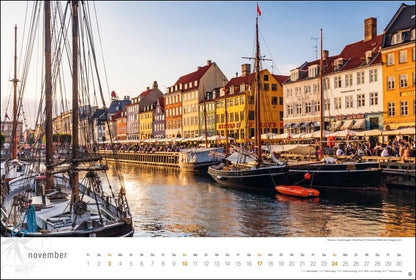 Skandinavien Globetrotter - Wandkalender 2024 - 58 x 39 cm - Heye Verlag