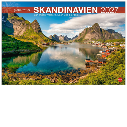 Skandinavien Globetrotter - Wandkalender 2027 - 58 x 39 cm - Heye Verlag