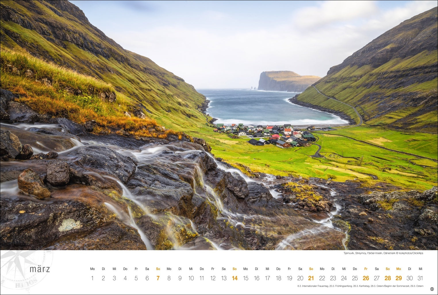 Skandinavien Globetrotter - Wandkalender 2027 - 58 x 39 cm - Heye Verlag