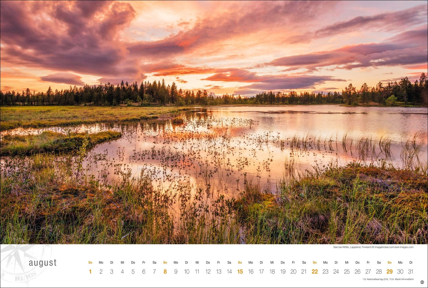 Skandinavien Globetrotter - Wandkalender 2027 - 58 x 39 cm - Heye Verlag