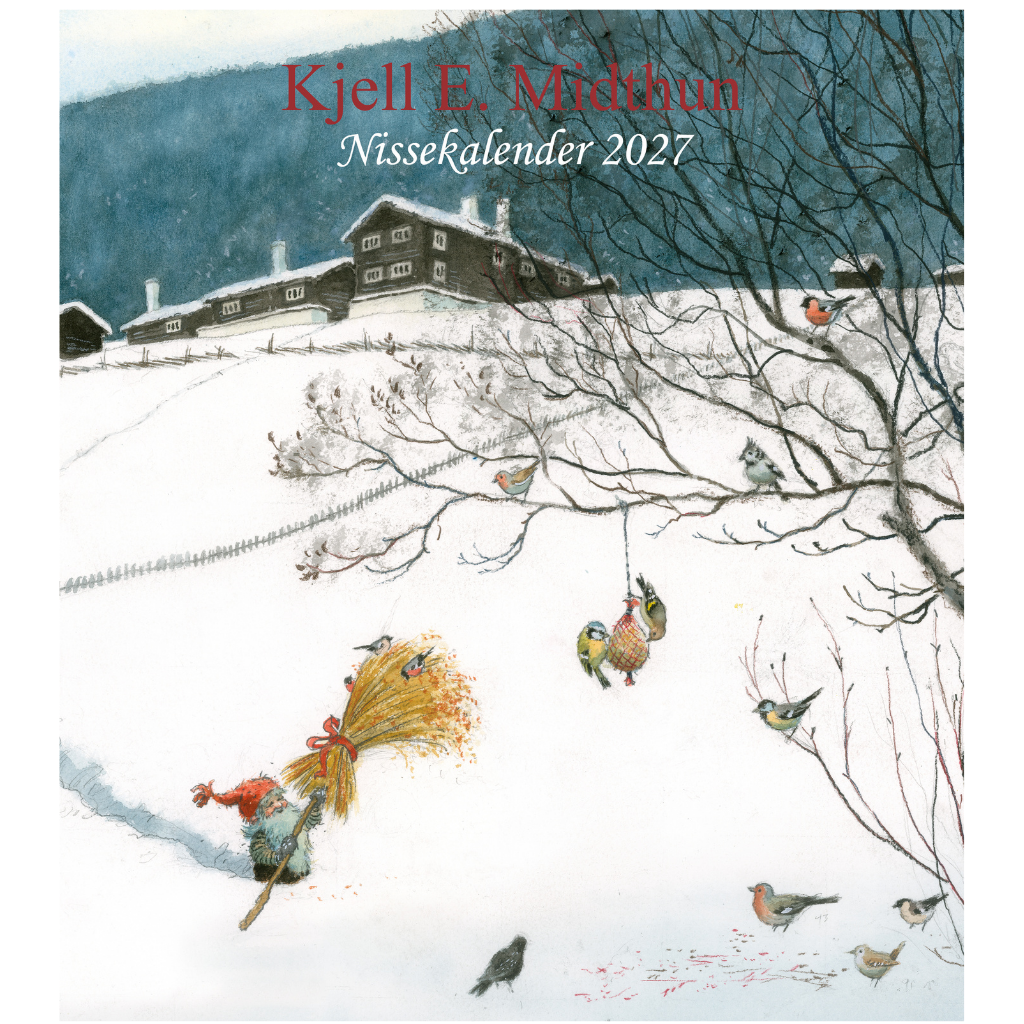 Nisse - Wandkalender 2027 - 30 x 34 cm - Aune Forlag