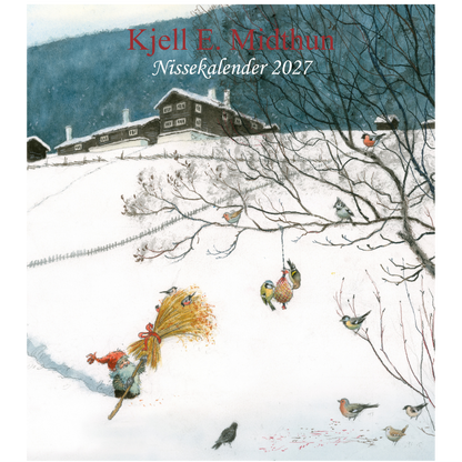 Nisse - Wandkalender 2027 - 30 x 34 cm - Aune Forlag