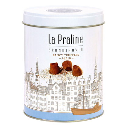 La Praline Scandinavia Fancy Truffles Natur - Kakaotrüffel in der Geschenkdose - 200 g