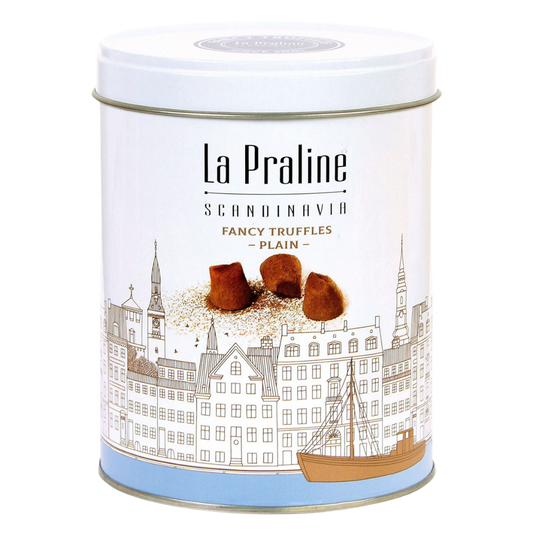 La Praline Scandinavia Fancy Truffles Natur - Kakaotrüffel in der Geschenkdose - 200 g
