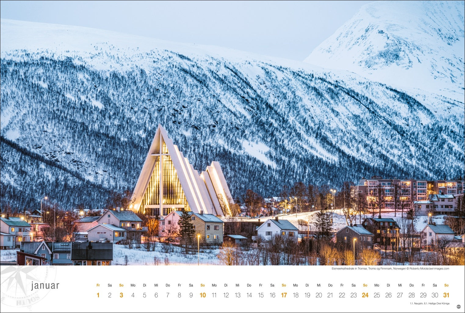 Hurtigruten Globetrotter - Wandkalender 2027 - 58 x 39 cm - Heye Verlag
