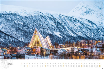 Hurtigruten Globetrotter - Wandkalender 2027 - 58 x 39 cm - Heye Verlag