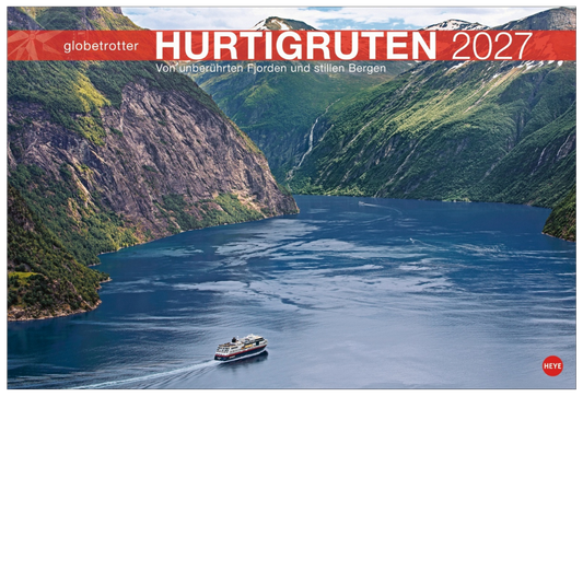 Hurtigruten Globetrotter - Wandkalender 2027 - 58 x 39 cm - Heye Verlag