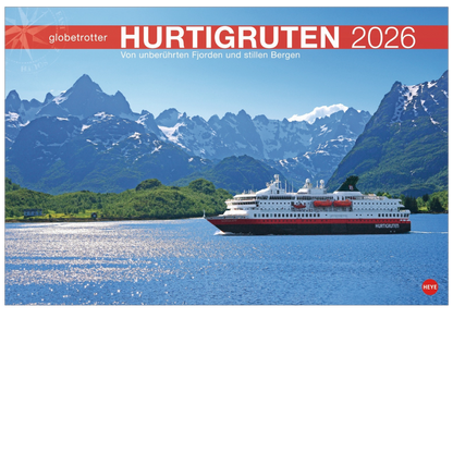 Hurtigruten Globetrotter - Wall Calendar 2026 - 58 x 39 cm - Heye Verlag