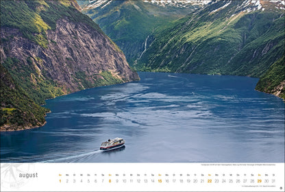 Hurtigruten Globetrotter - Wandkalender 2027 - 58 x 39 cm - Heye Verlag
