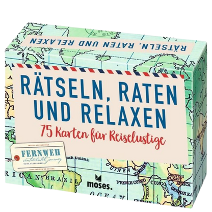 Rätseln, Raten und Relaxen - 75 Karten für Reiselustige