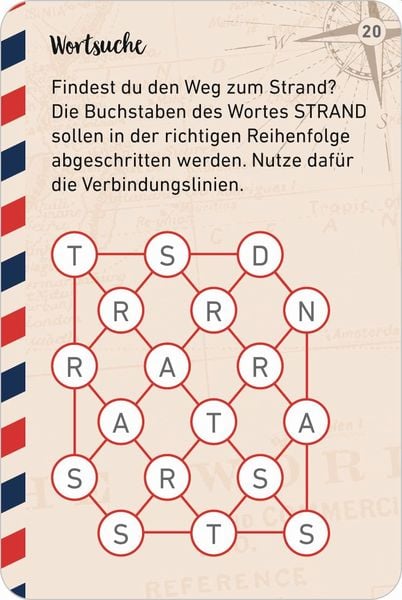 Rätseln, Raten und Relaxen - 75 Karten für Reiselustige
