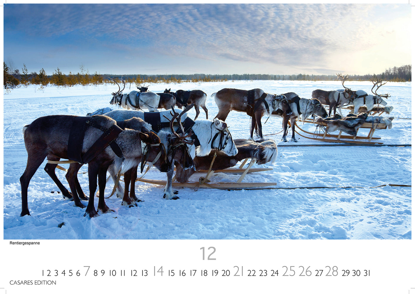 Finnland - Wandkalender 2025 - 50 x 35 cm - CASARES fine art EDITION