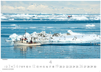 Grönland - Wandkalender 2026 - 50 x 35 cm - CASARES fine art EDITION