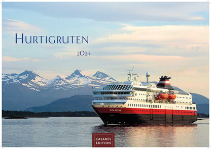 Hurtigruten - Wandkalender 2024 - 50 x 35 cm - CASARES fine art EDITION