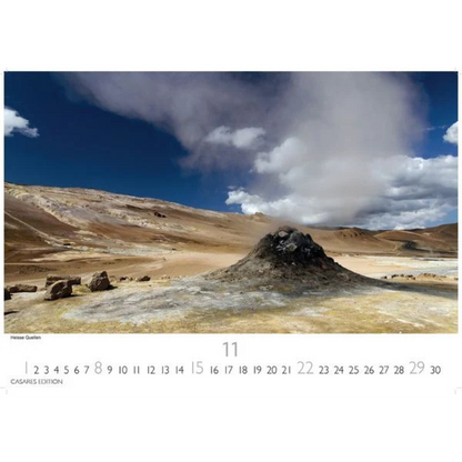 Island - Wandkalender 2026 - 50 x 36 cm / 24 x 35 cm - CASARES fine art EDITION