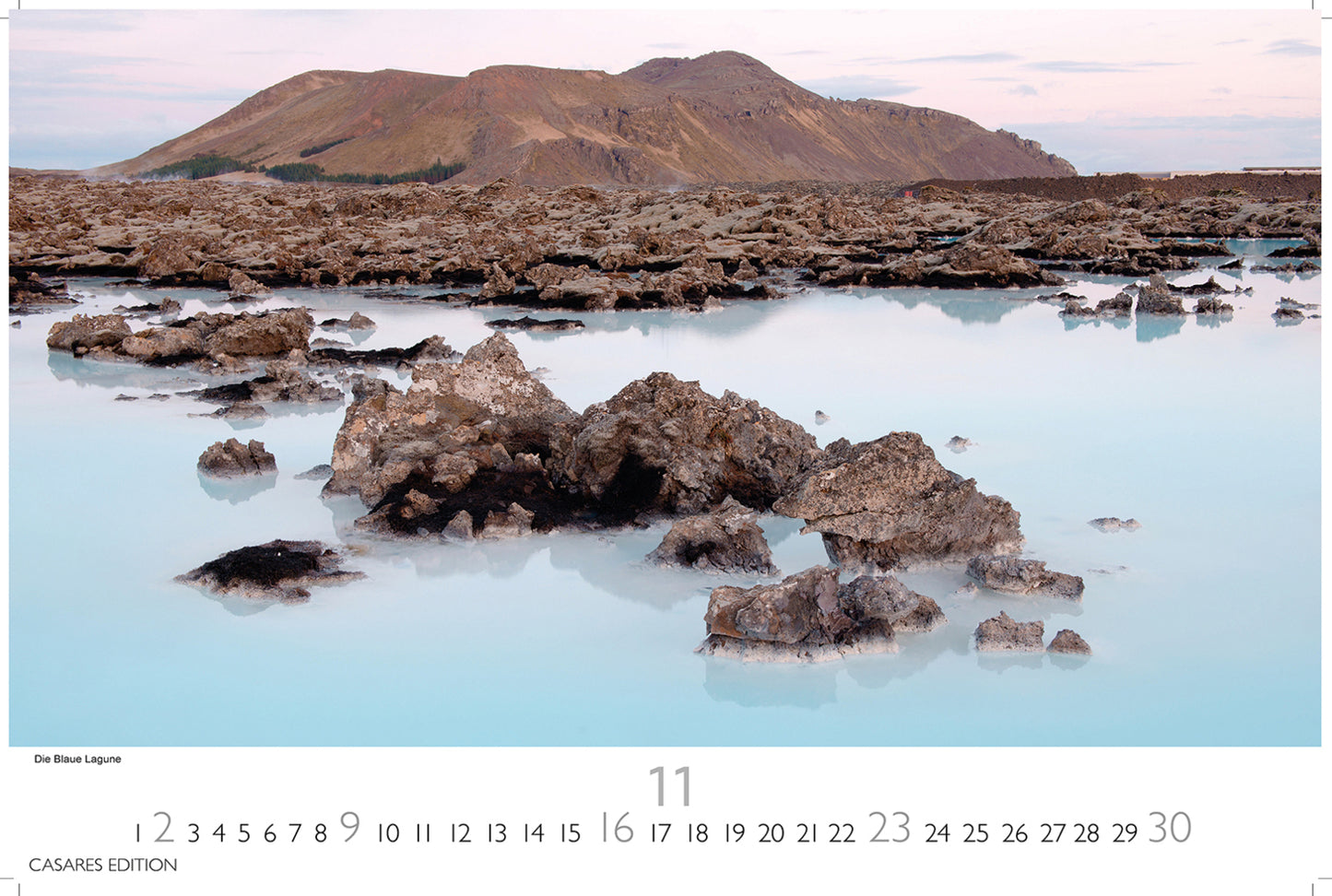 Island - Wandkalender 2025 - 50 x 35 cm - CASARES fine art EDITION