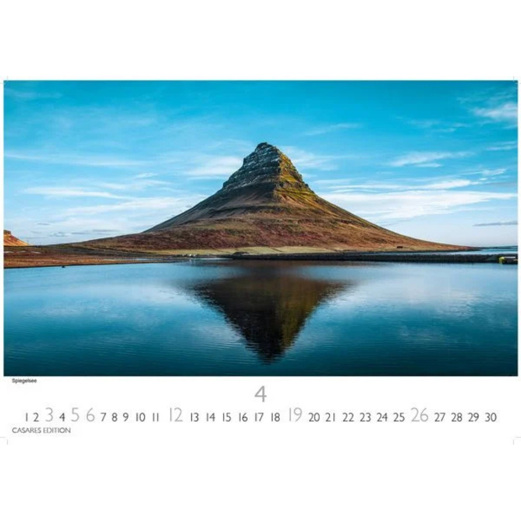 Island - Wandkalender 2026 - 50 x 36 cm / 24 x 35 cm - CASARES fine art EDITION