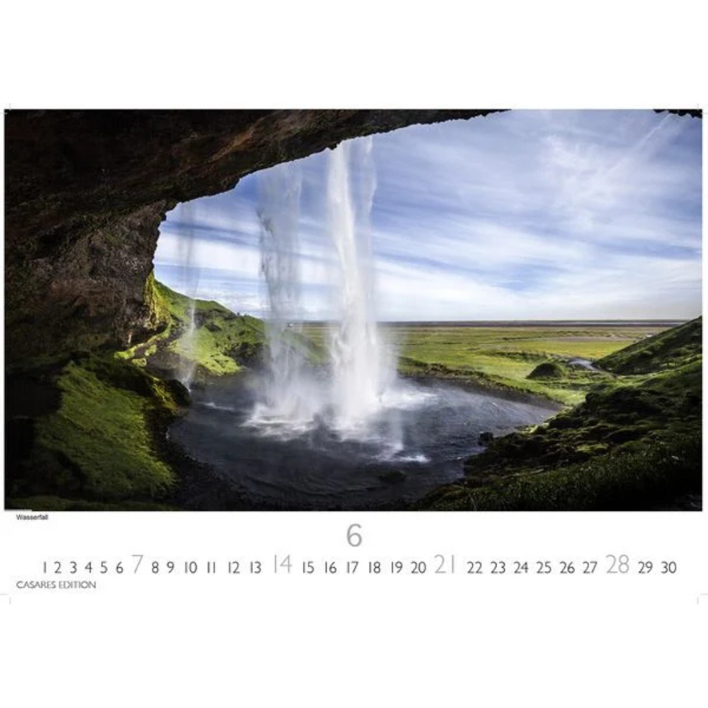 Island - Wandkalender 2026 - 50 x 36 cm / 24 x 35 cm - CASARES fine art EDITION