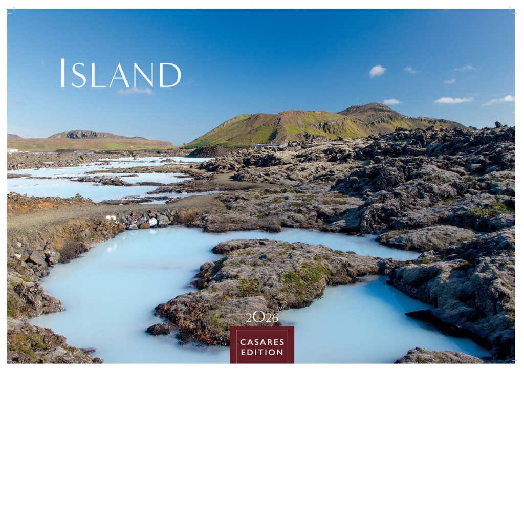 Island - Wandkalender 2026 - 50 x 36 cm / 24 x 35 cm - CASARES fine art EDITION