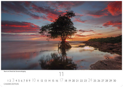 Nordisches Licht - Wandkalender 2024 - 50 x 35 cm - CASARES fine art EDITION