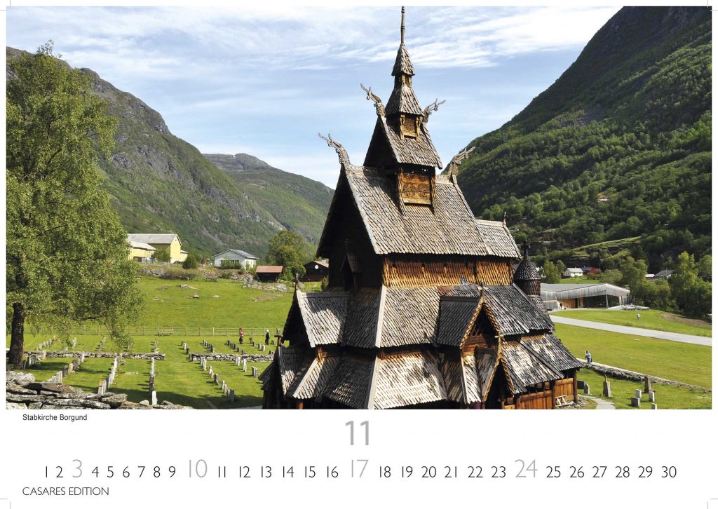 Norwegen - Wandkalender 2024 - 50 x 35 cm - CASARES fine art EDITION