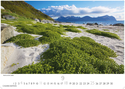 Norwegen - Wandkalender 2025 - 50 x 35 cm - CASARES fine art EDITION