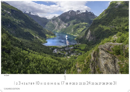 Norwegen - Wandkalender 2027 - 50 x 35 cm - CASARES fine art EDITION