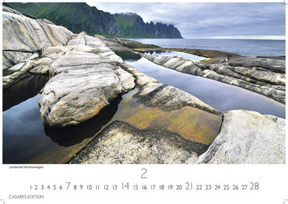 Norwegen - Wandkalender 2027 - 50 x 35 cm - CASARES fine art EDITION