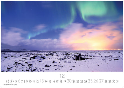 Polarlicht - Wandkalender 2026 - 50 x 36 cm - CASARES fine art EDITION