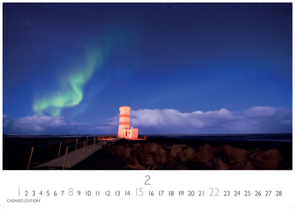 Polarlicht - Wandkalender 2026 - 50 x 36 cm - CASARES fine art EDITION