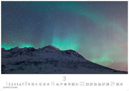 Polarlicht - Wandkalender 2026 - 50 x 36 cm - CASARES fine art EDITION