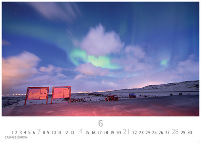 Polarlicht - Wandkalender 2026 - 50 x 36 cm - CASARES fine art EDITION